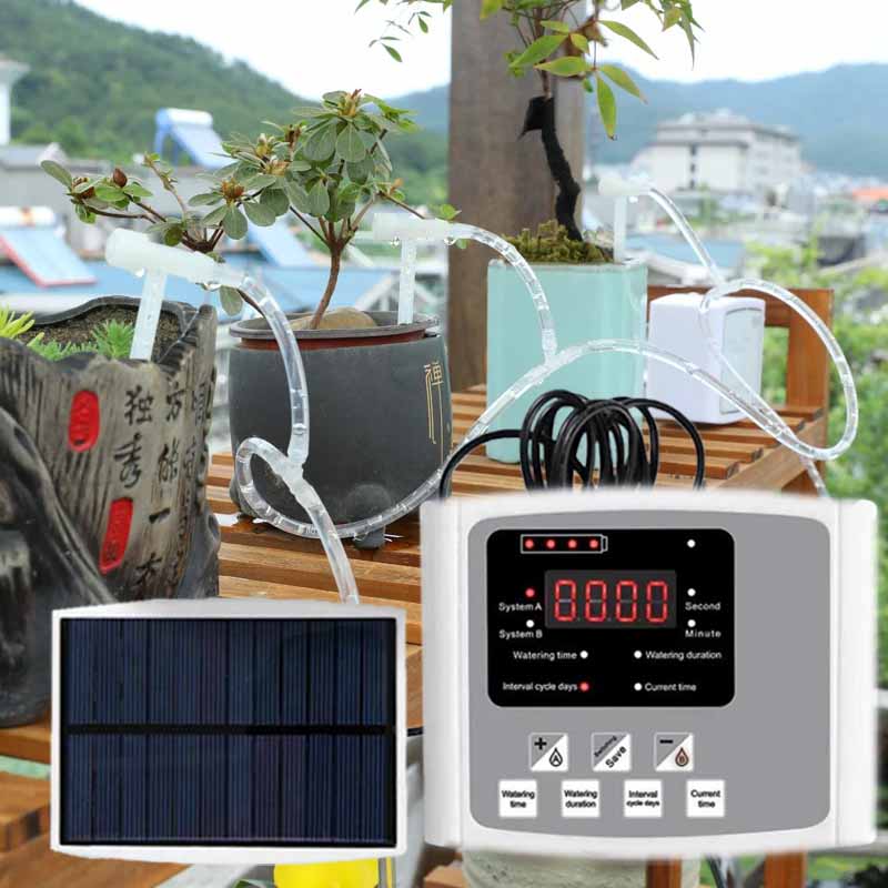 Smart Garden Auk - Automatische zonne-energie druppelirrigatieapparaat Dubbele pomp Verstelbare