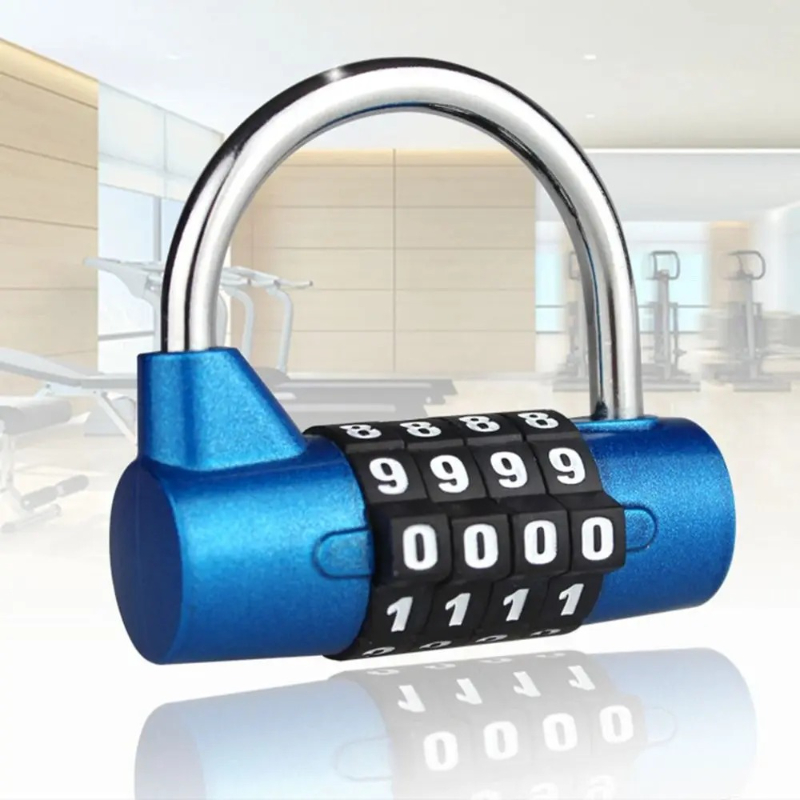 Smart Garden Gate Lock - Weerbestendig veiligheidshangslot, draagbaar, robuust 4-cijferig cijferslot,