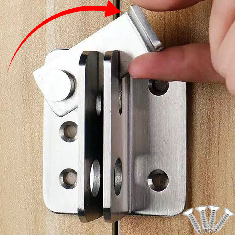 Smart Garden Gate Lock - 1/5set Flip Klink Gate Vergrendelingen Roestvrij