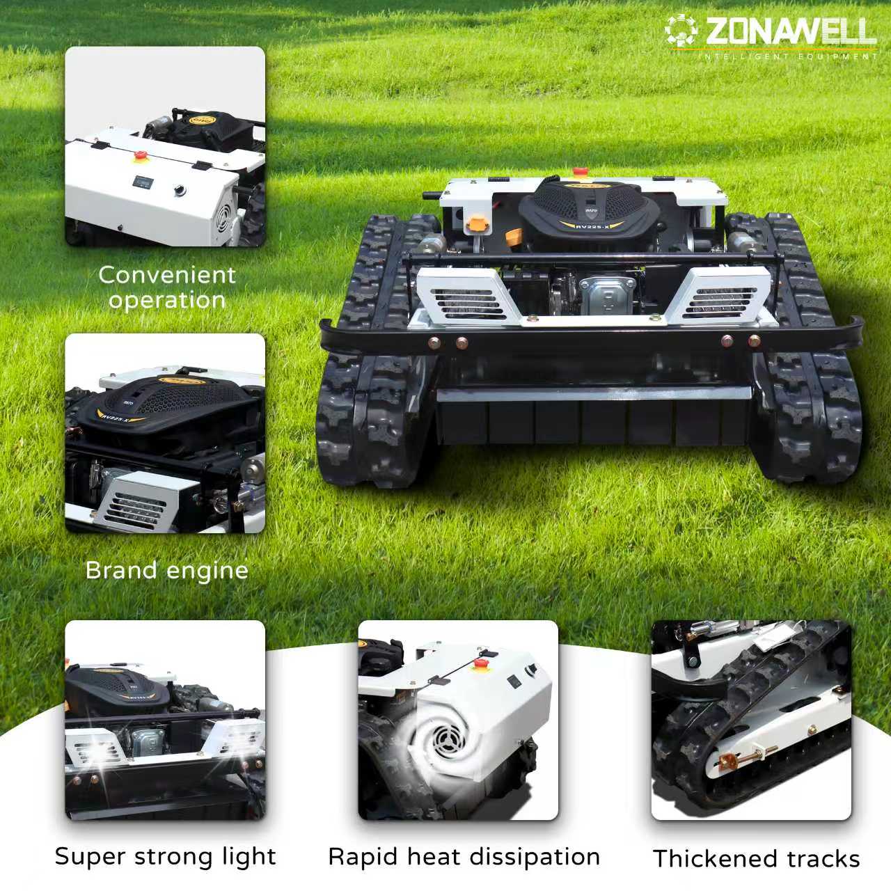 Smart Garden Click And Grow - Aangepaste afstandsbediening grasmaaier Crawler 4-takt draadloze