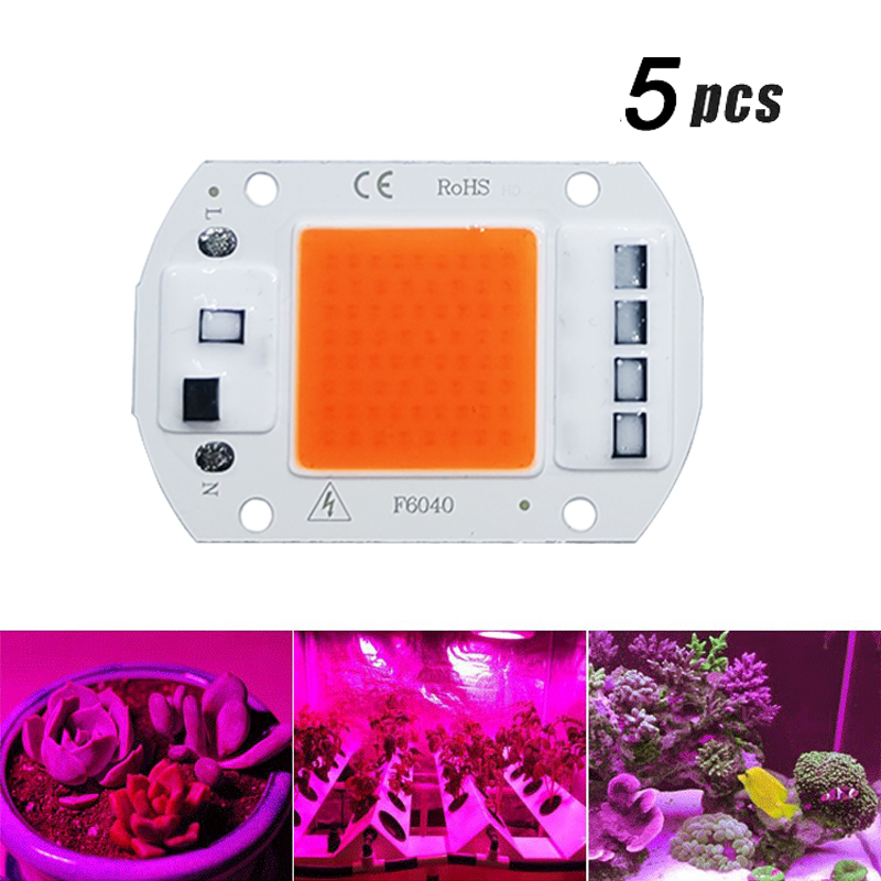 Plant Grow Light Full Spectrum - 5 stks LED Grow COB Licht