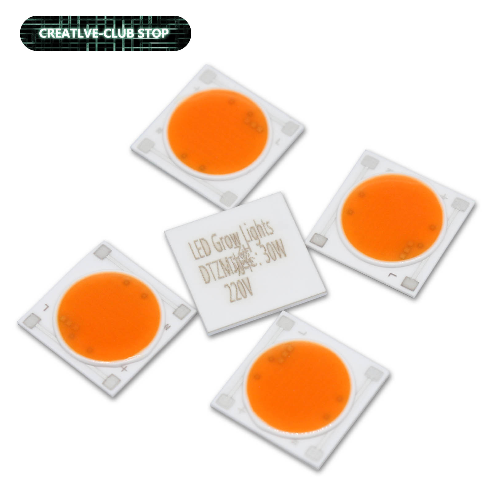 Plant Grow Light Full Spectrum - 5 stks Keramiek Base LED COB