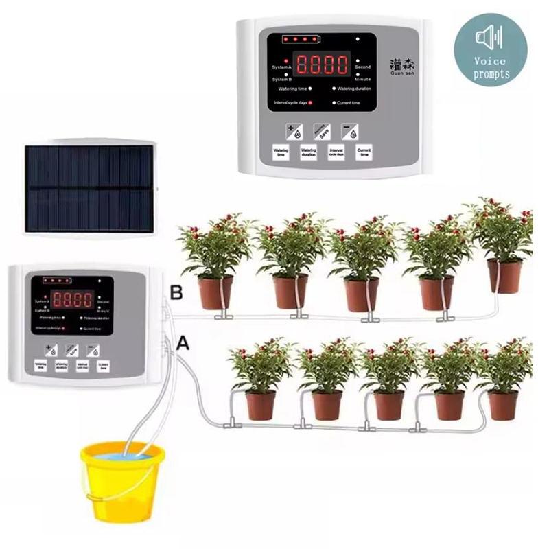 Smart Garden Auk - Solar Irrigatiesysteem Tuin Automatische druppelirrigatie Kit
