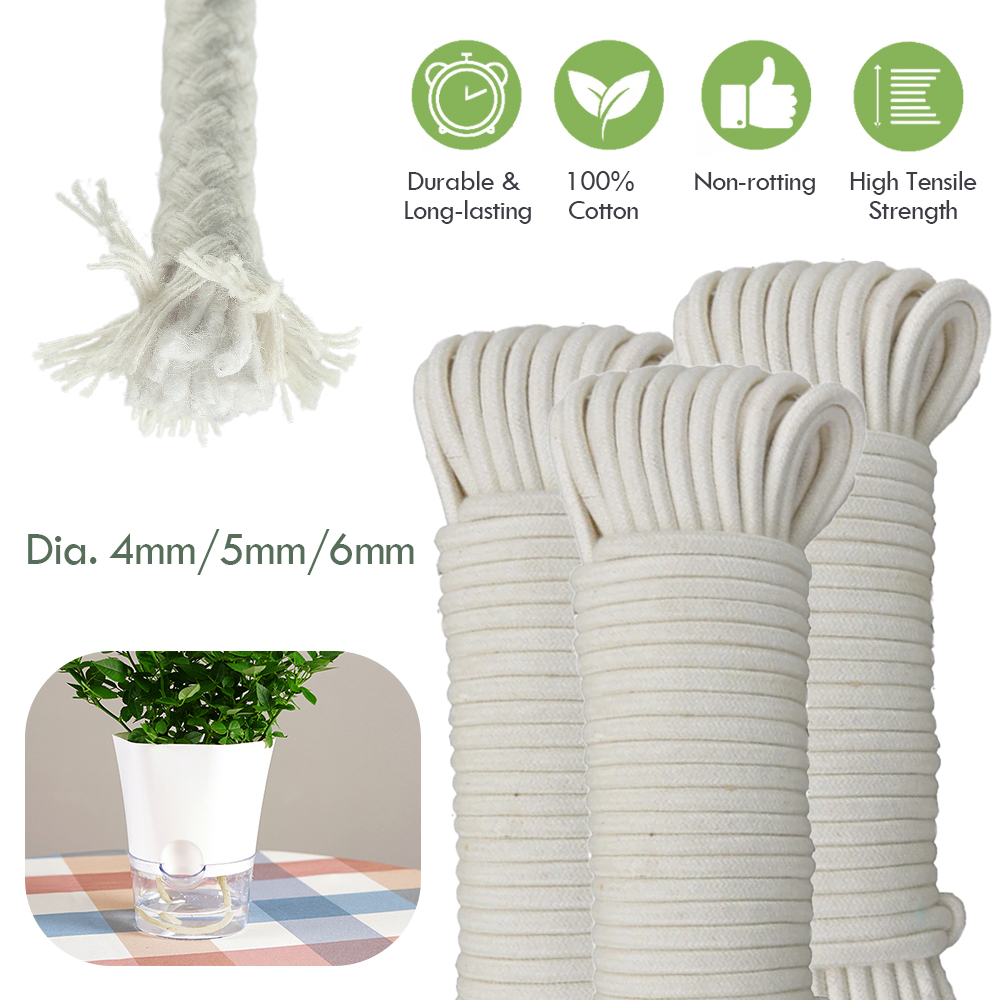 Smart Garden Auk - 4/5/6Mm Zelfwaterende Katoenen Lont Koord Potplant