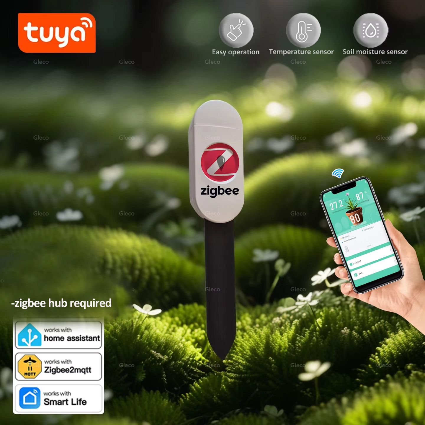 Tuya Smart Life Zigbee Bodemvo - Smart Urban Garden recensie en prijs