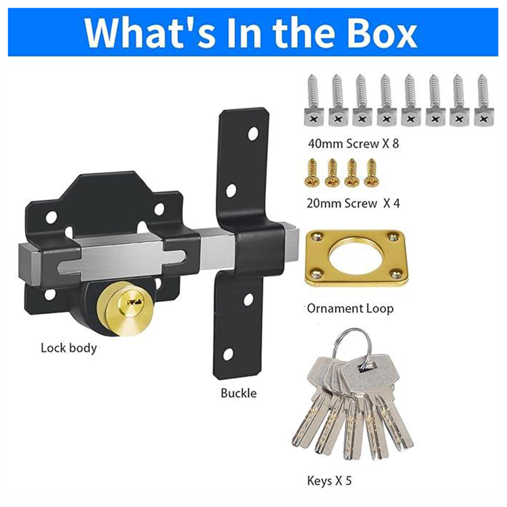 Barn deurslot, garagepoortslot - Smart Garden Gate Lock recensie en prijs