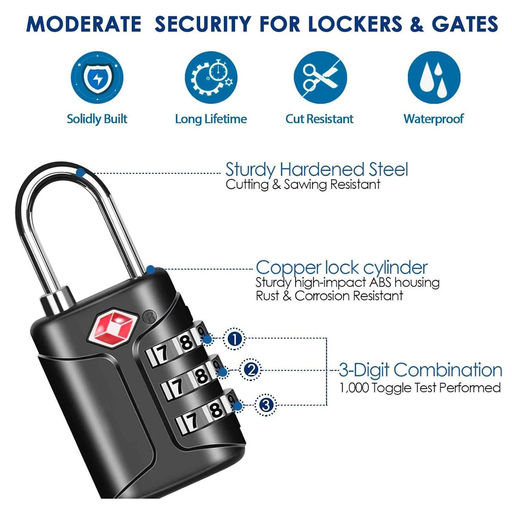 TSA-goedgekeurde bagagesloten, - Smart Garden Gate Lock recensie en prijs