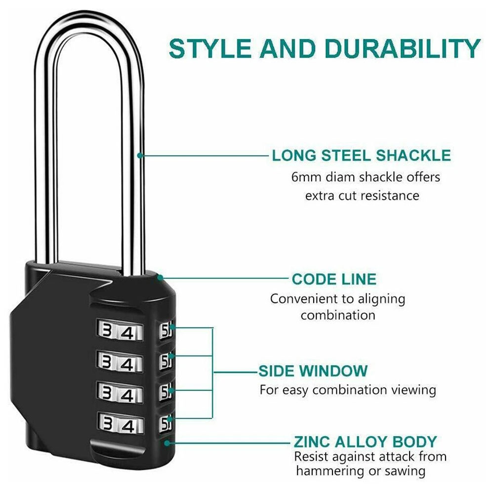 4-cijferig combinatiehangslot  - Smart Garden Gate Lock recensie en prijs