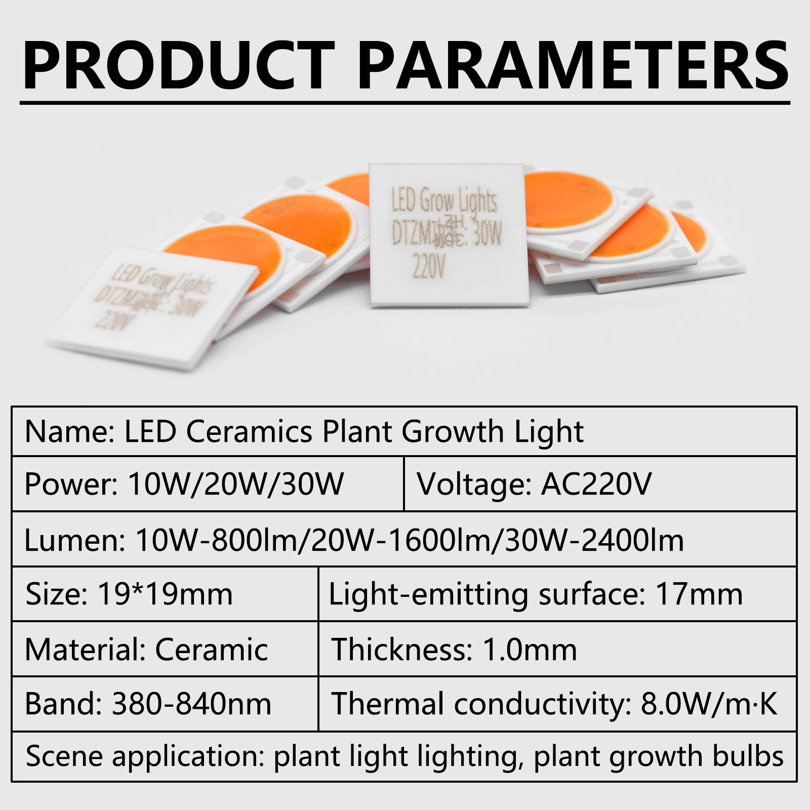 5 stks Keramiek Base LED COB C - Plant Grow Light Full Spectrum recensie en prijs